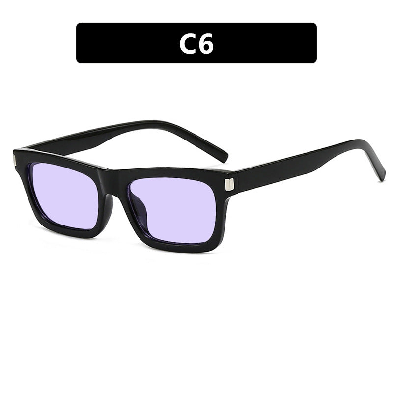 Women's square sunglasses with transparent lenses and stylish design Stornfield
