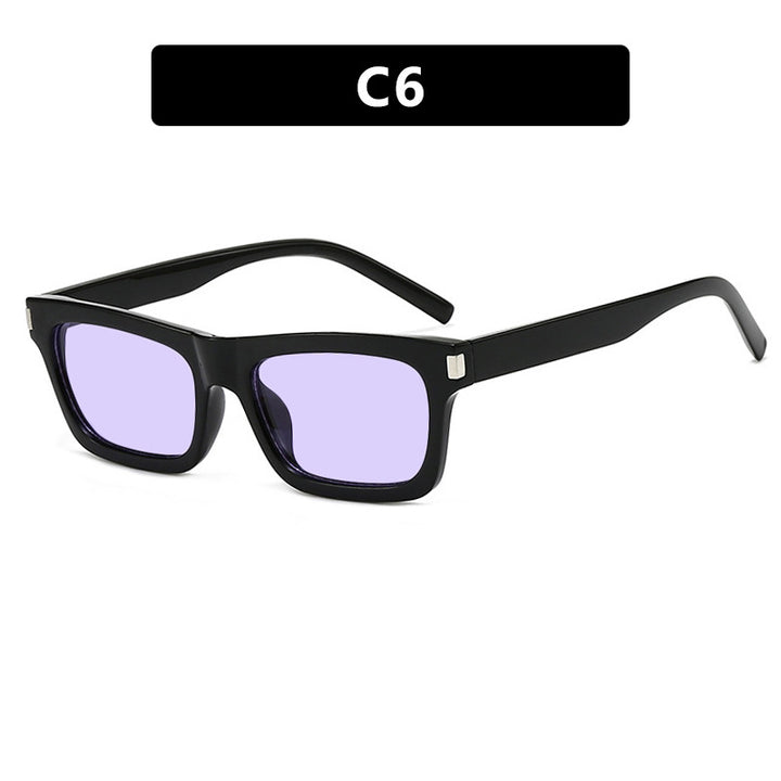 Women's square sunglasses with transparent lenses and stylish design Stornfield