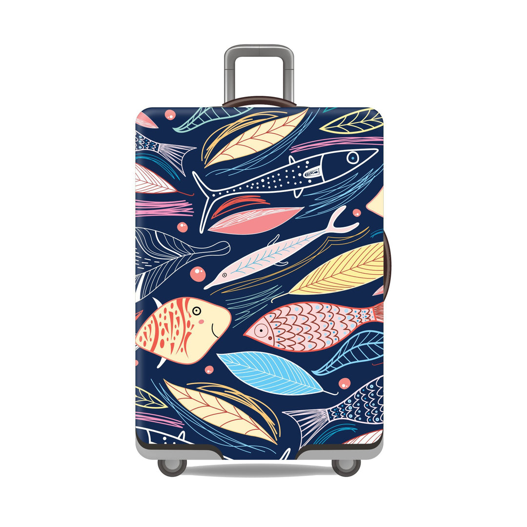 Tropical Leaf Print Hard Shell Luggage Stornfield