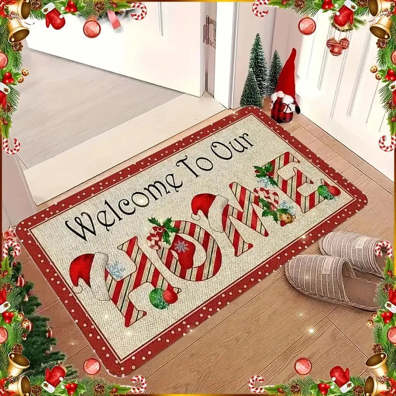 Festive Holiday-Themed Welcome Mat Stornfield