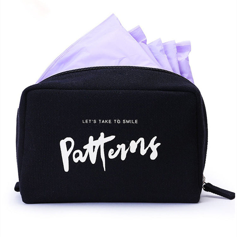 Canvas Cosmetic Storage Pouch
