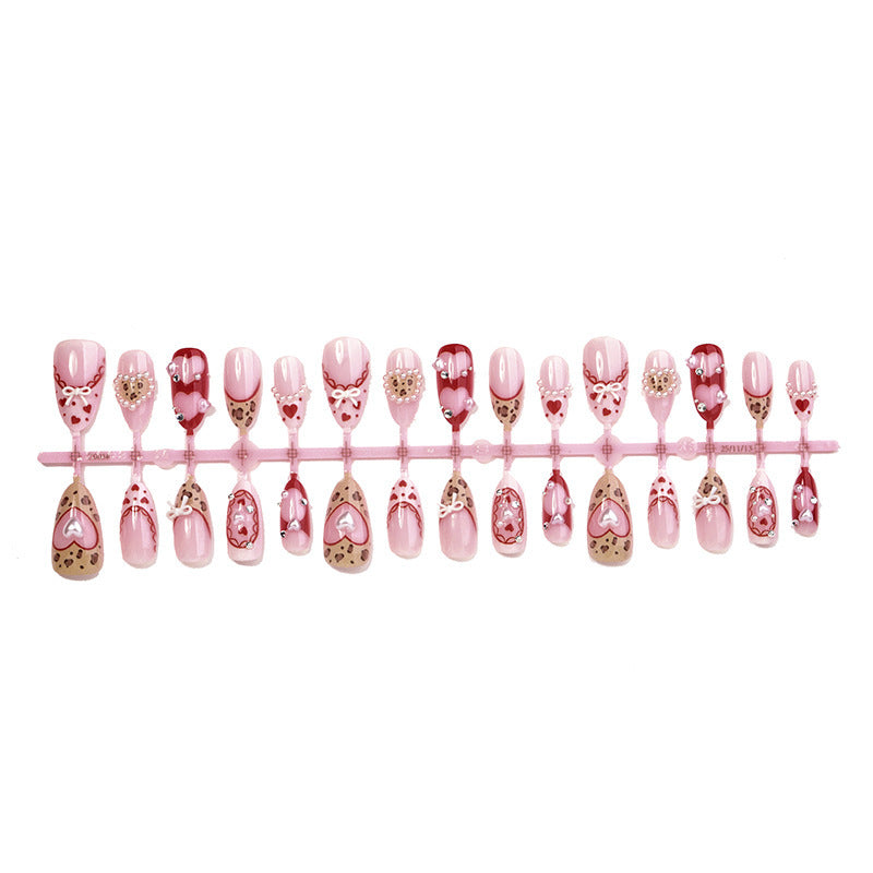 Creative Nail Art Set with Cute Heart and Bow Designs Stornfield
