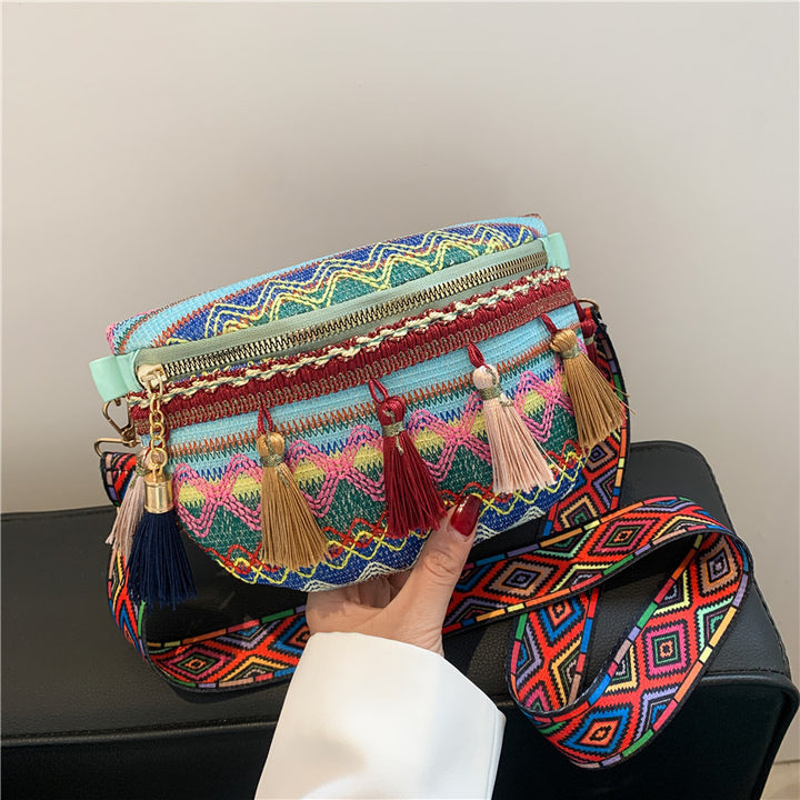 Colorful Embroidered Crossbody Bag Stornfield