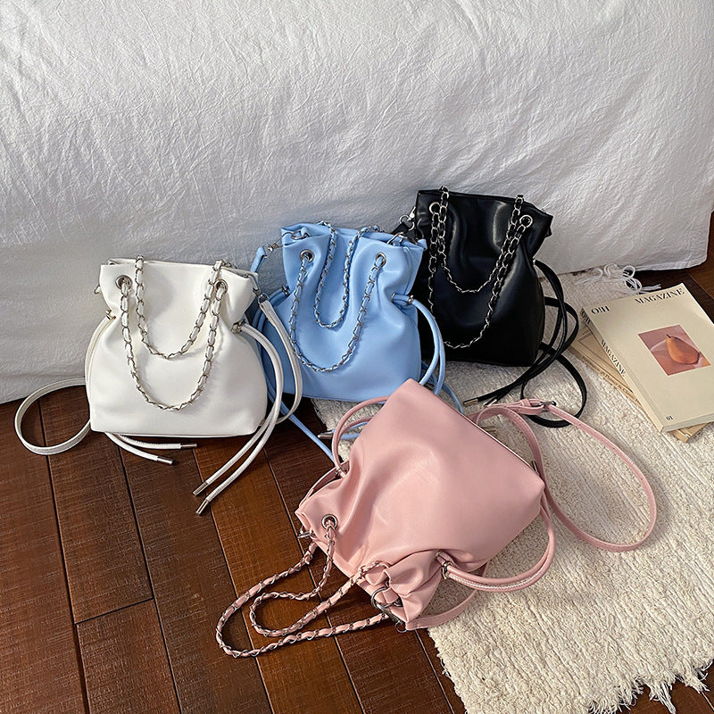 WoChic Slouchy Leather Bucket Bag Stornfield