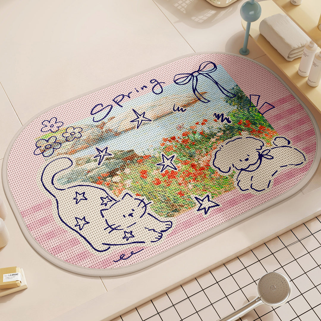 Decorative Animal-Themed Area Mat