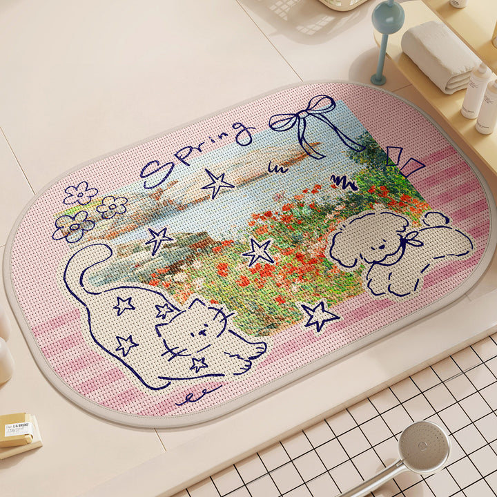 Decorative Animal-Themed Area Mat