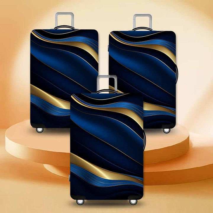 Women's hard shell suitcase with elegant wave design Stornfield