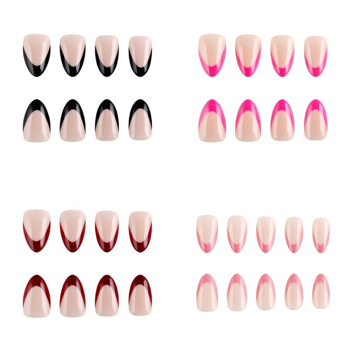 Elegant French Tip Press-On Nail Set Stornfield
