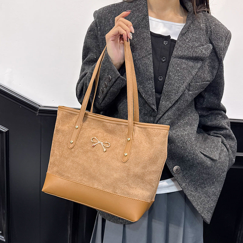 WoStylish Faux Suede Tote Bag Stornfield
