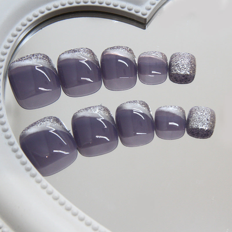 Glittering Toenail Art Stornfield