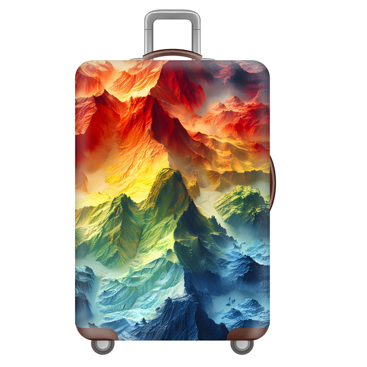 Unisex nan robust hard-shell suitcase with artistic face portrait print and 360° wheels Stornfield
