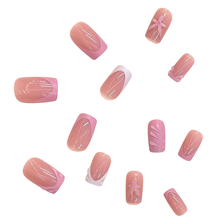 Elegant Floral Design Press-On Nail Set Stornfield