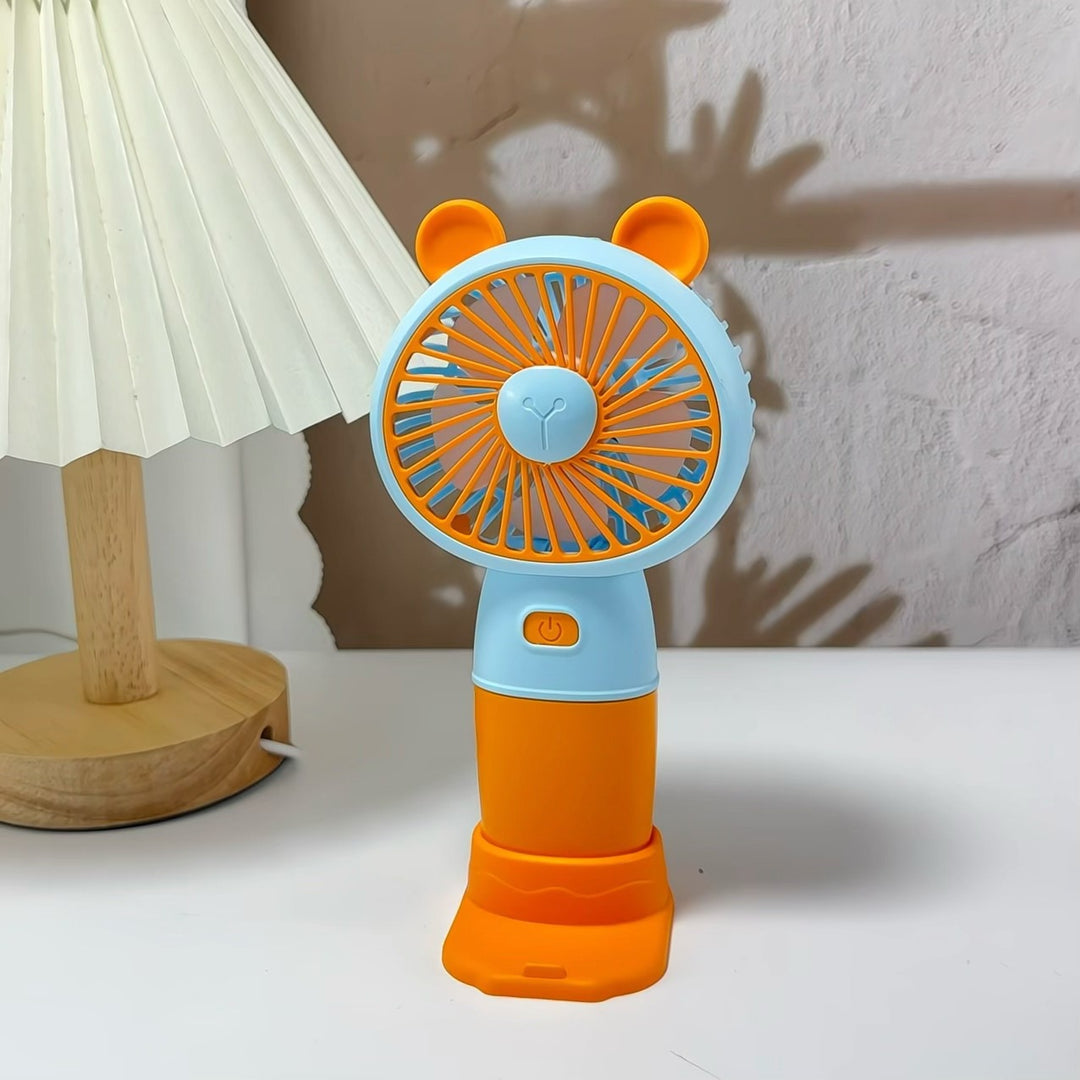 Ladies Portable Hand Fan with Animal Ears Stornfield