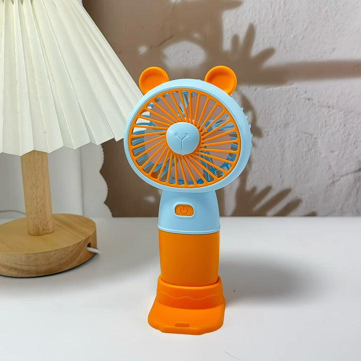 Ladies Portable Hand Fan with Animal Ears Stornfield