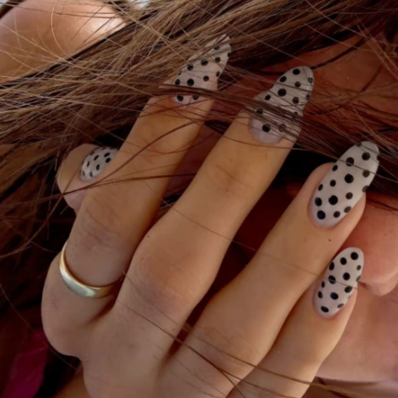 Artistic Polka Dot Design Press-On Nails Stornfield