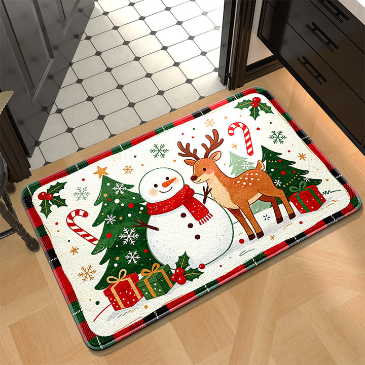 Festive Holiday Kitchen Mat Stornfield