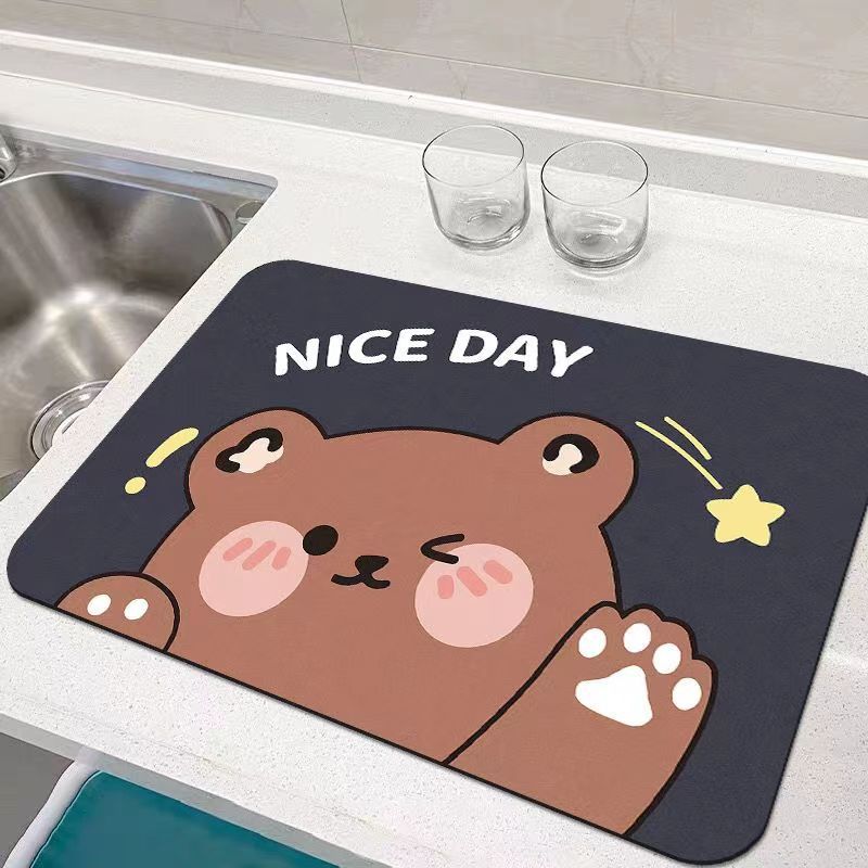 Cartoon Cat Kitchen Mat