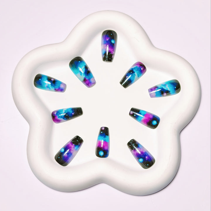 Artificial nails with Galactic Star design Stornfield