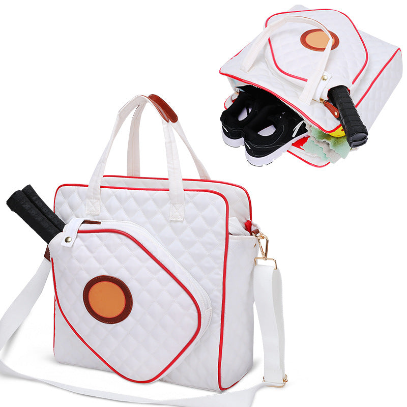 Quilted Tennis Equipment Tote Bag Stornfield