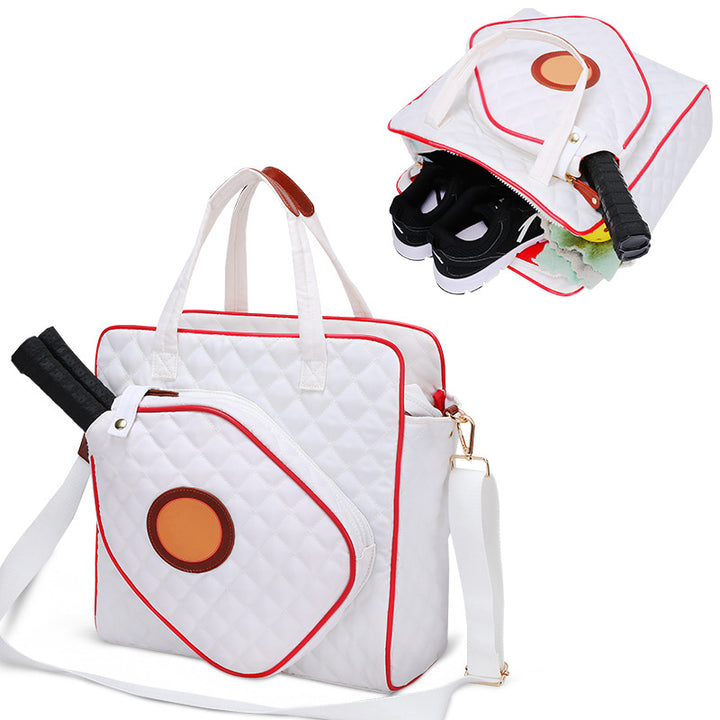 Quilted Tennis Equipment Tote Bag Stornfield