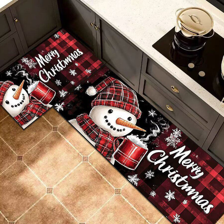 Whimsical Gnome-Themed Kitchen Mat