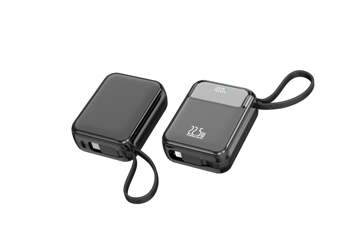 Compact power bank with multifunctional connection and digital charging display Stornfield