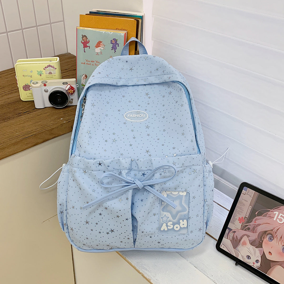 Star-Printed Casual Backpack Stornfield