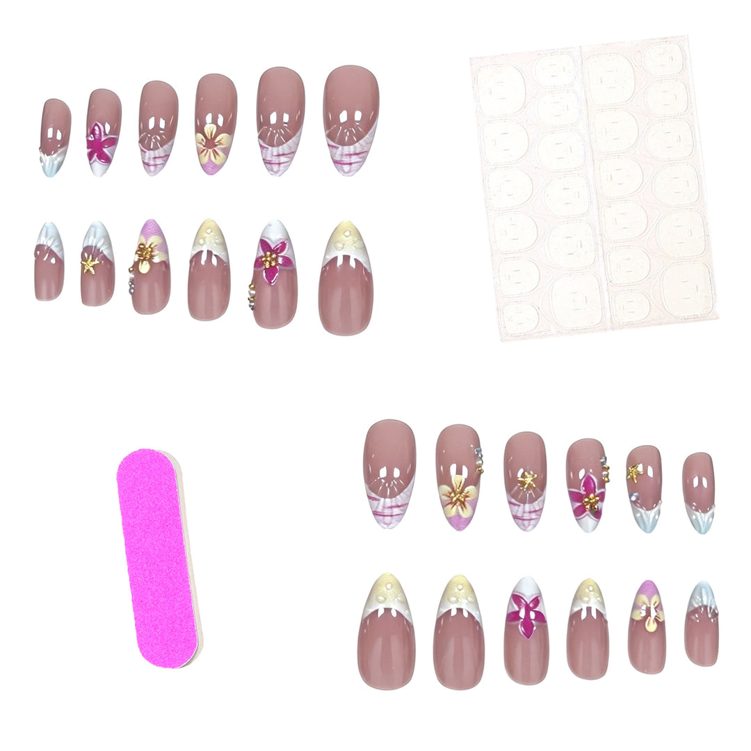 Decorative Floral Nail Enhancements Stornfield