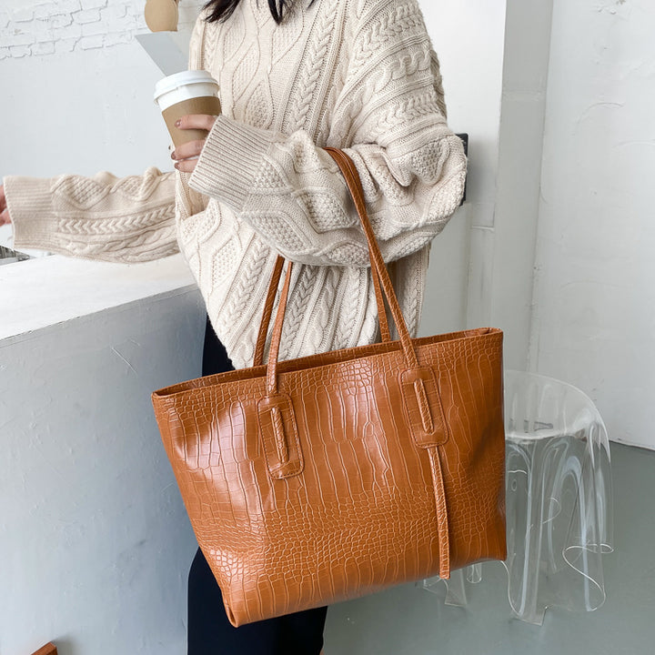 Crocodile Patterned Tote Bag