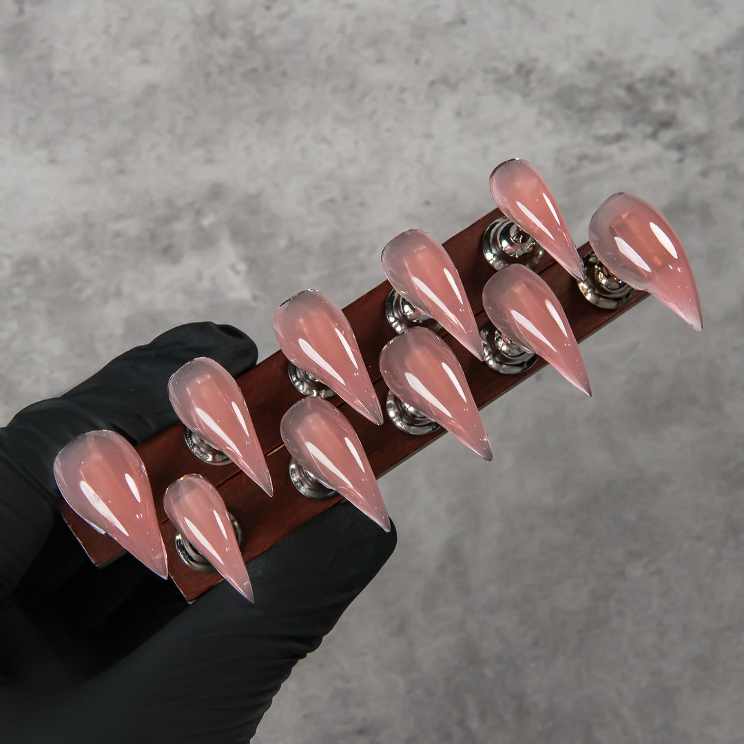 Premium Stiletto Press-On Nails with Glossy Finish