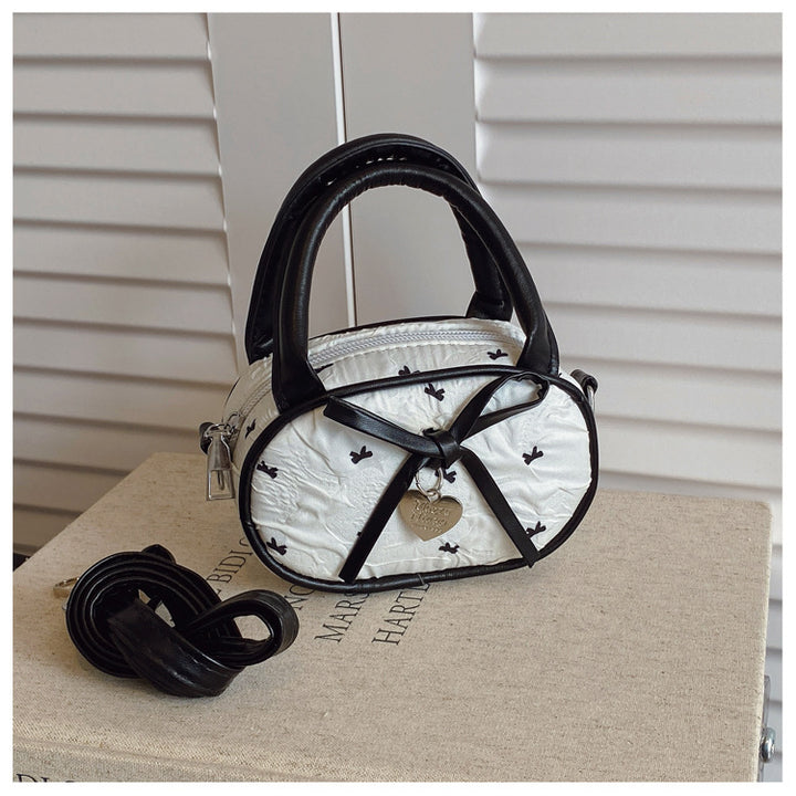 Quilted Mini Handbag with Heart Detail Stornfield