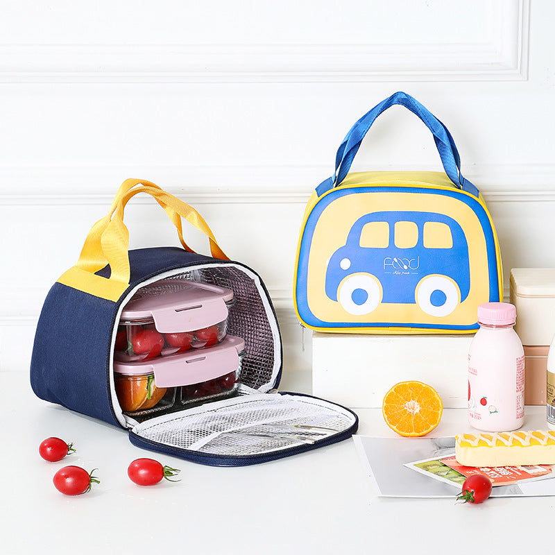 Playful Vehicle Themed Lunch Bag