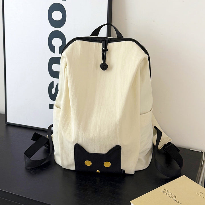 Playful Cat-Themed Casual Backpack Stornfield