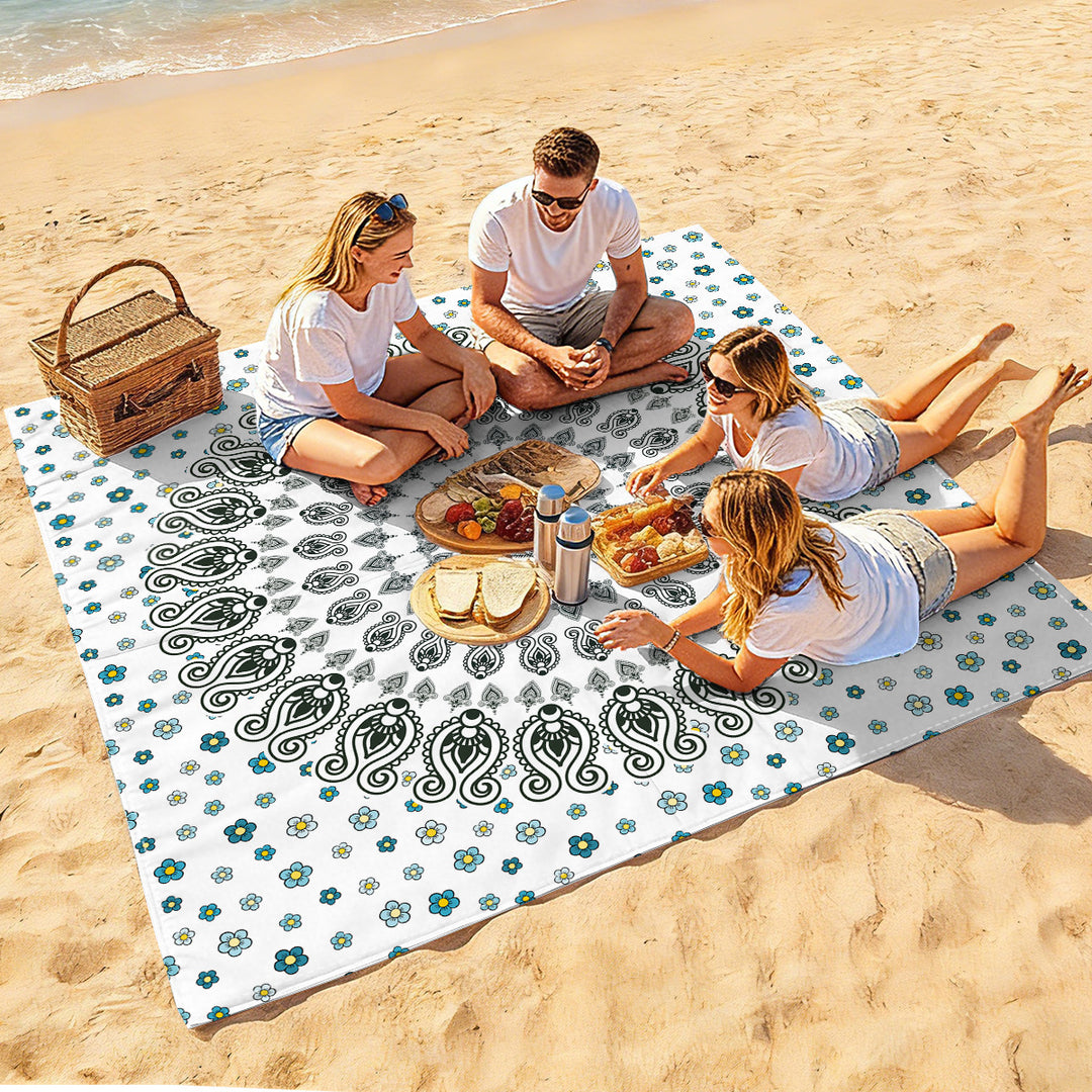 Mandala Design Beach Mat Stornfield