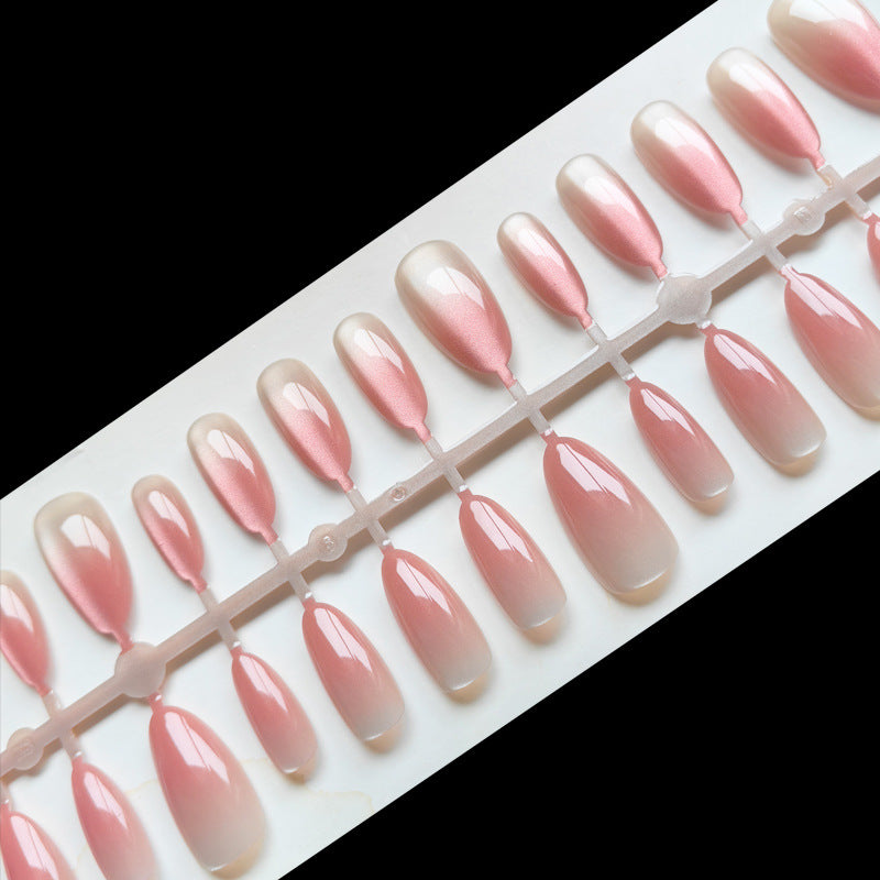 Elegant Artificial Fingernails In Gentle Ombre Look Stornfield