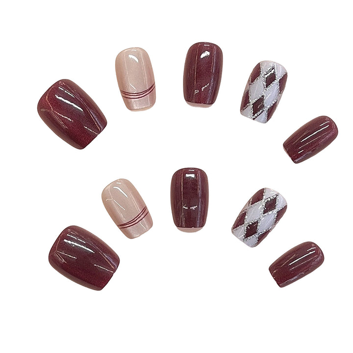Artistic Press-On Nail Set Stornfield