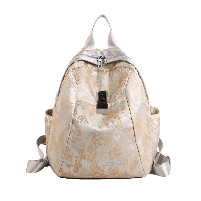 Elegant Floral Patterned Backpack Stornfield