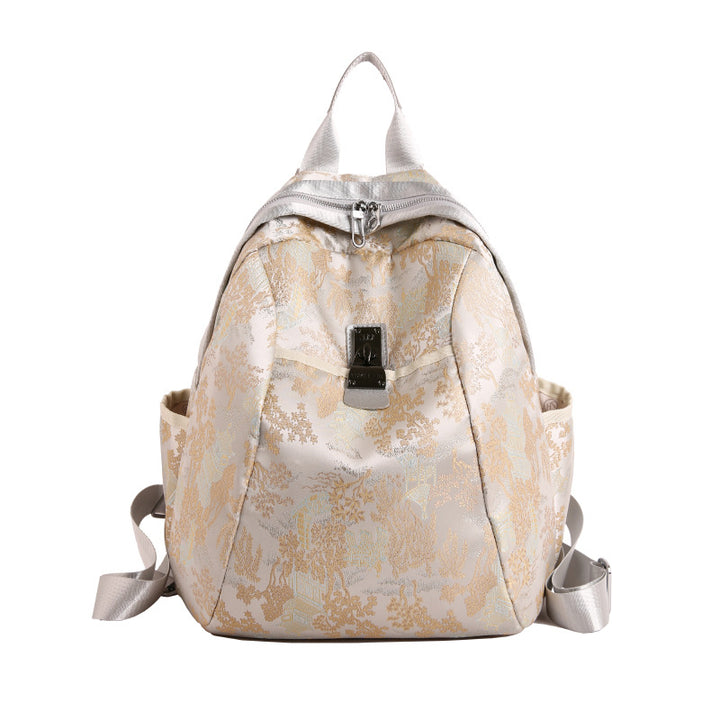 Elegant Floral Patterned Backpack Stornfield