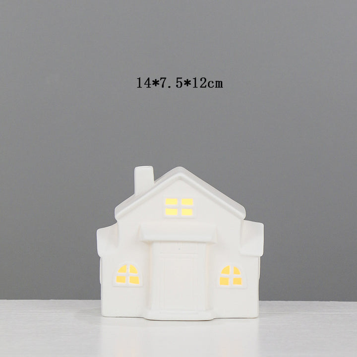 Decorative Ceramic House Candle Holder Stornfeild