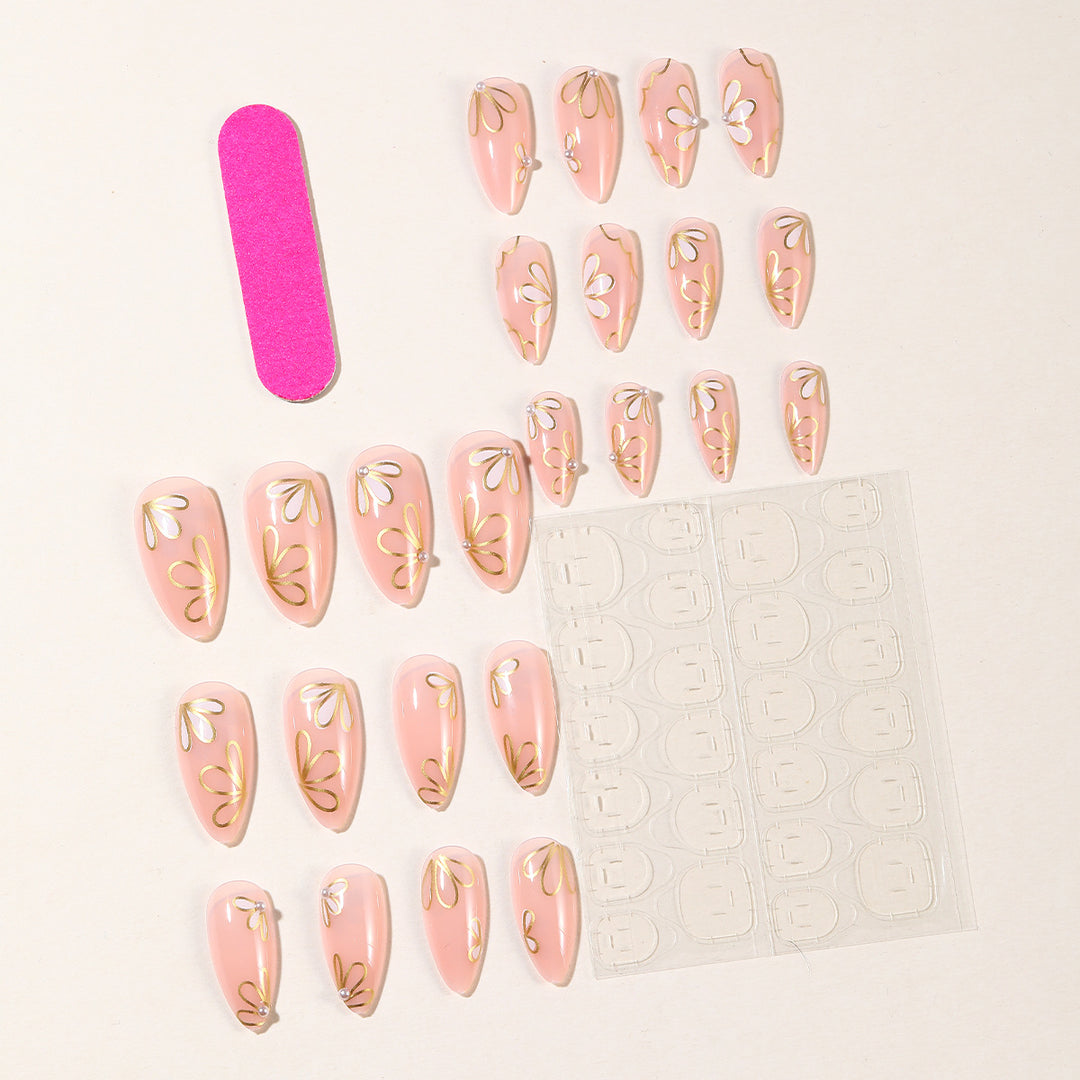 Floral-Inspired 3D Nail Art Extensions Stornfield