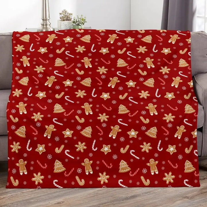 Holiday-Themed Fleece Throw Blanket