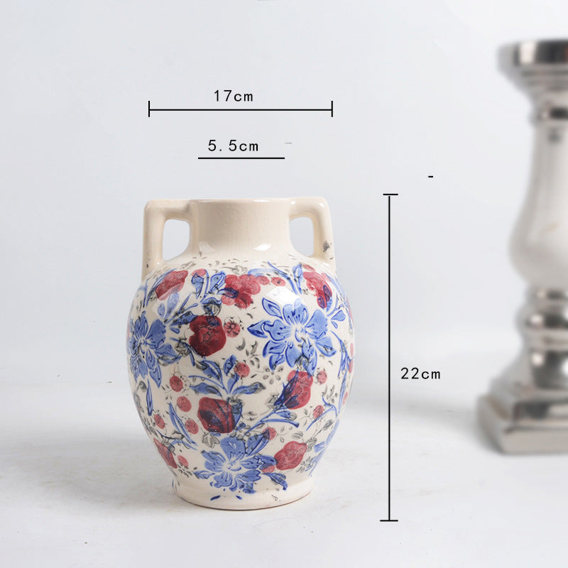 Floral Ceramic Flower Pot Stornfield
