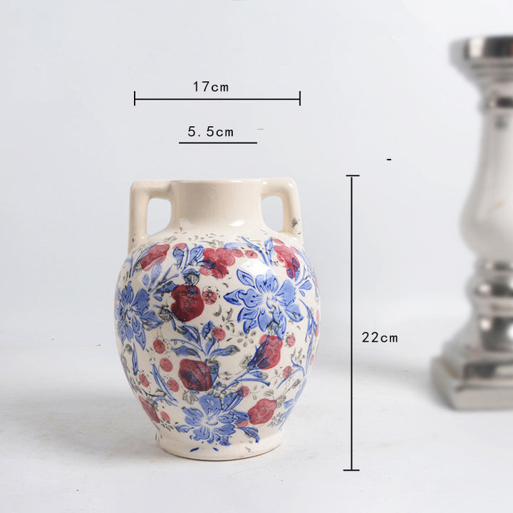 Floral Ceramic Flower Pot Stornfield