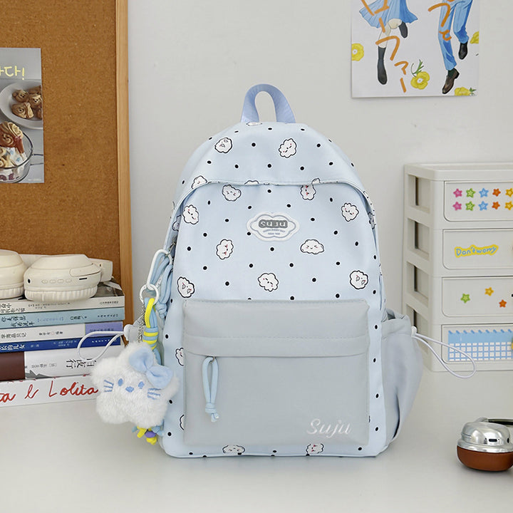 Fun Cloud-Patterned Casual Backpack Stornfield