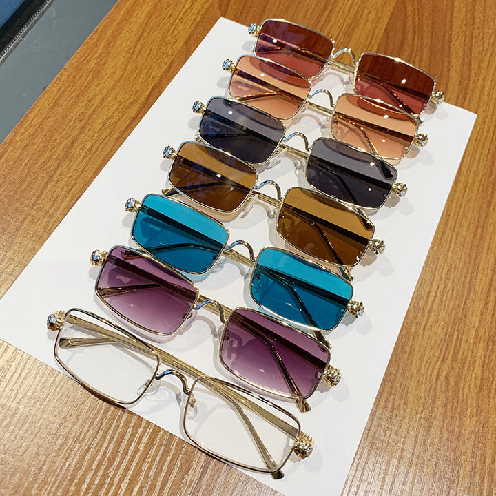 Ladies elegant square sunglasses with luxurious metal frame and UV protection Stornfield