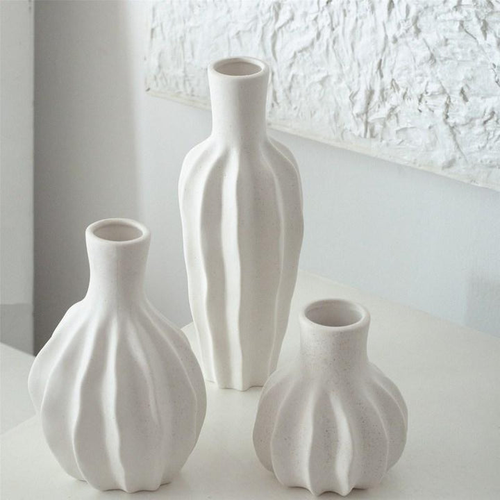 Textured Ceramic Decorative Vase