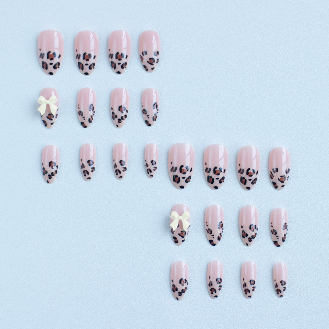Trendy Leopard Print Nail Art Set