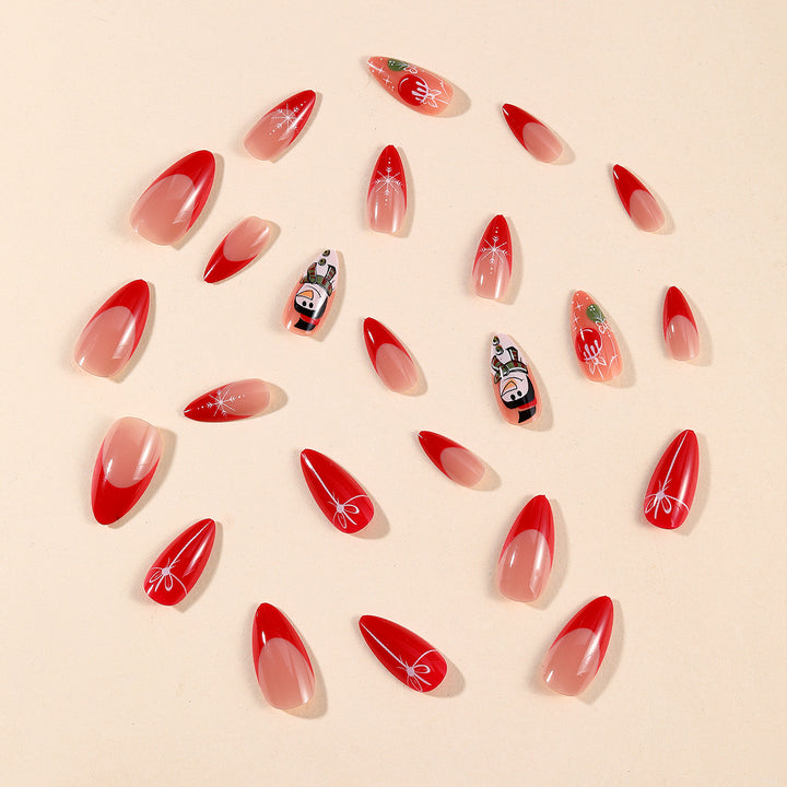 Festive Holiday-Themed Nail Art Extensions Stornfield