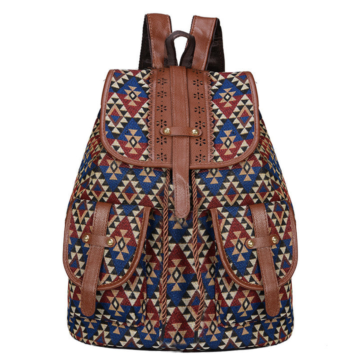 Bohemian Ethnic Print Backpack Stornfield
