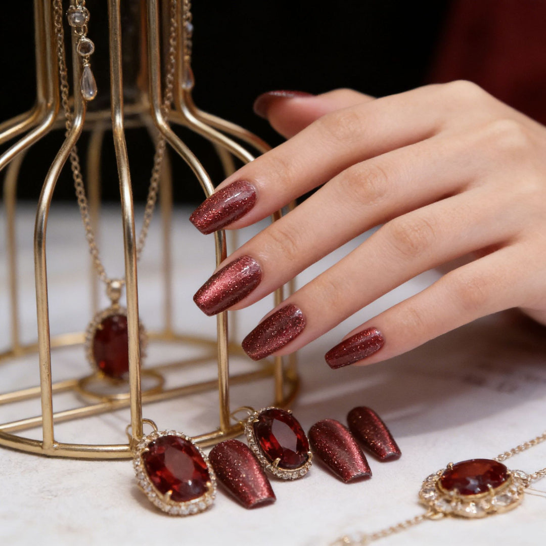 Sparkling Gradient Press-On Nail Set